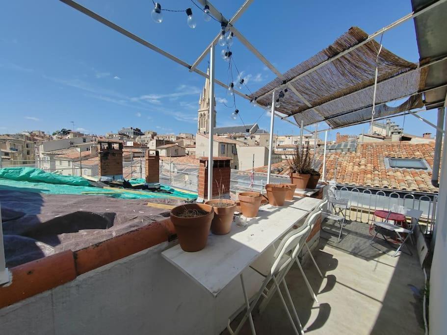 דירות מונפלייה Superbe T3 Terrasse Avec Vue Centre Historique מראה חיצוני תמונה